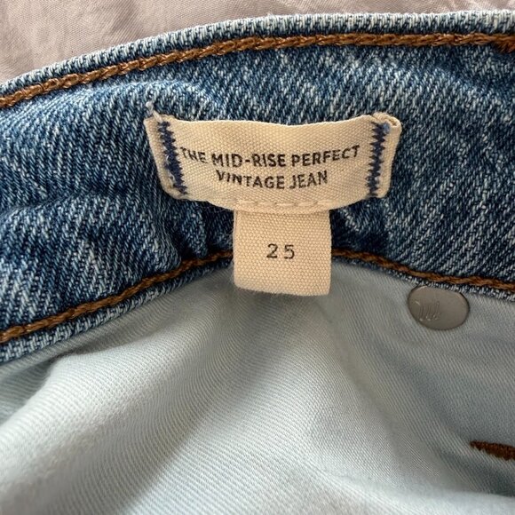 Madewell Mid-Rise Perfect Vintage Jean - Size 25 - Picture 5 of 8